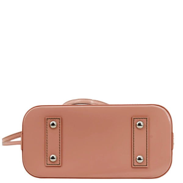 Louis Vuitton Alma BB Aqua Epi Leather Crossbody Bag - Bottom