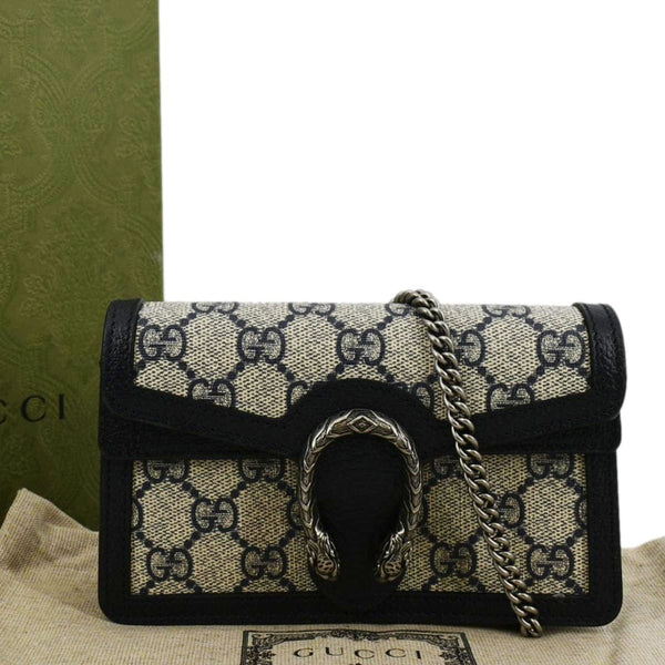 GUCCI Dionysus GG Super Mini Canvas Crossbody Bag Beige 446482