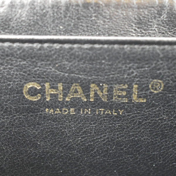 CHANEL Classic Jumbo Single Flap Quilted Caviar Leather Shoulder Bag Black