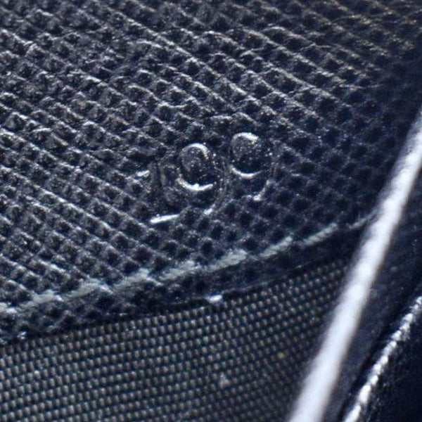 PRADA Zip Around Leather & Nylon Wallet Black