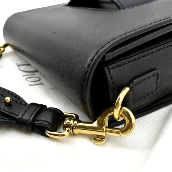 CHRISTIAN DIOR Dio(r)evolution Flap Calfskin Crossbody Bag Black