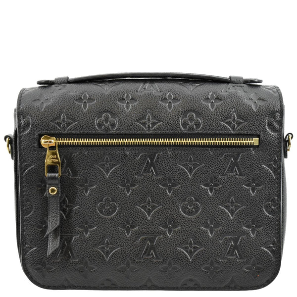 LOUIS VUITTON Metis Pochette Empreinte Leather Crossbody Bag Black