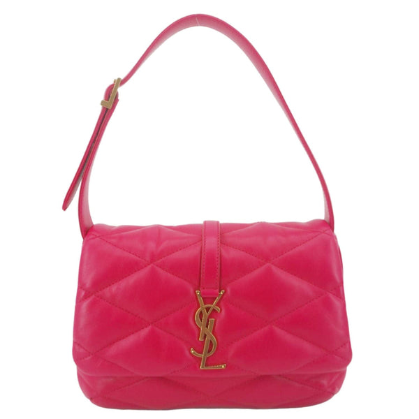 YVES SAINT LAURENT LE 57 Quilted Leather Hobo Bag Pink