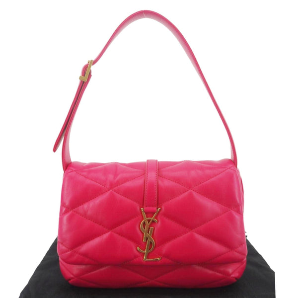YVES SAINT LAURENT LE 57 Quilted Leather Hobo Bag Pink