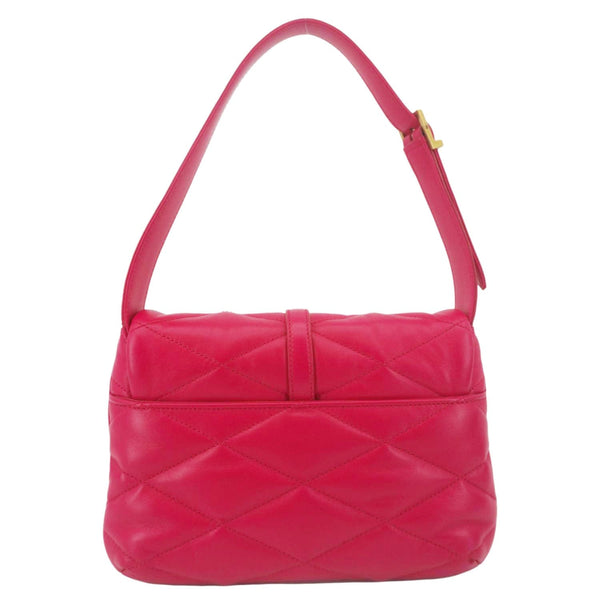 YVES SAINT LAURENT LE 57 Quilted Leather Hobo Bag Pink