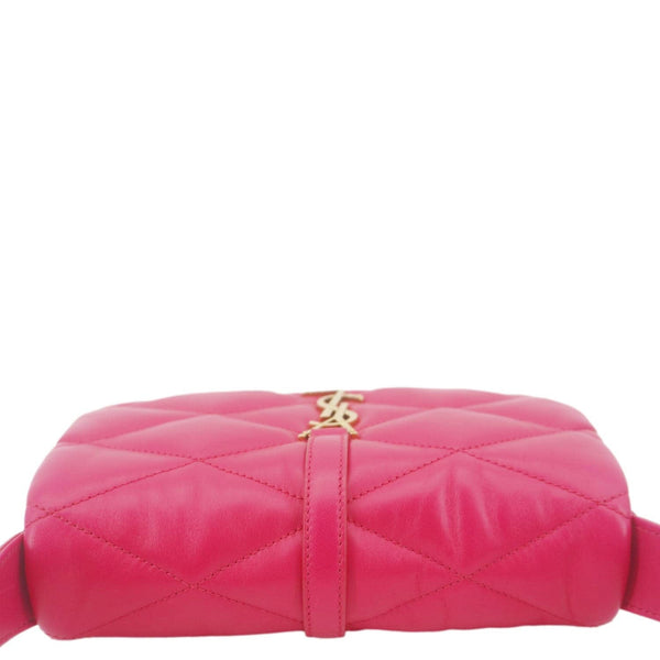 YVES SAINT LAURENT LE 57 Quilted Leather Hobo Bag Pink