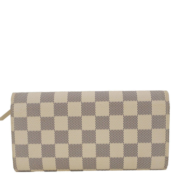 LOUIS VUITTON Emilie Damier Azur Wallet White