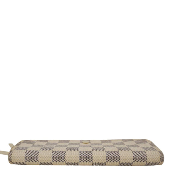 LOUIS VUITTON Emilie Damier Azur Wallet White