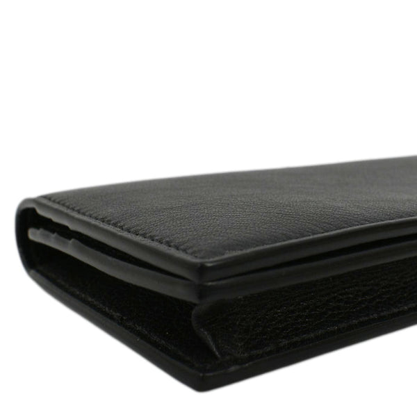 YVES SAINT LAURENT Flap Leather Wallet Black