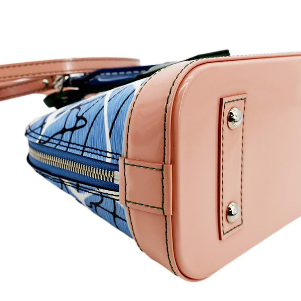 Louis Vuitton Alma BB Aqua Epi Leather Crossbody Bag - Bottom Left