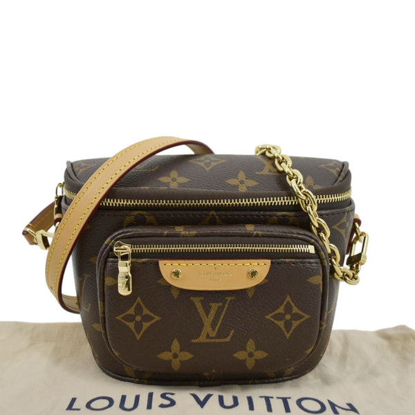 LOUIS VUITTON Mini Monogram Canvas Bumbag Brown
