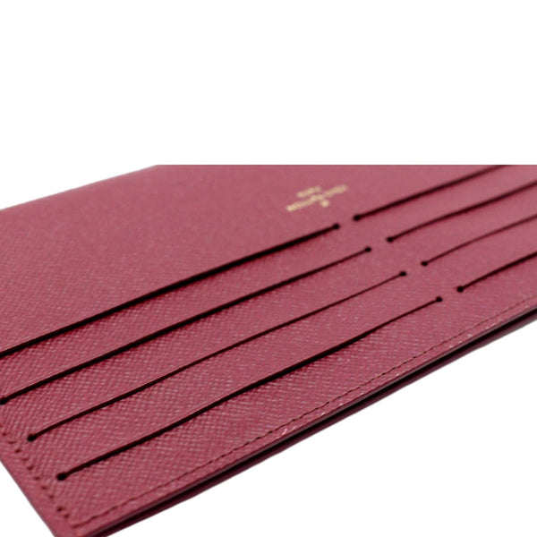 LOUIS VUITTON Insert Pouch Leather Card Holder Red