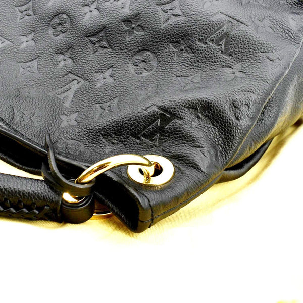 LOUIS VUITTON Artsy MM Empreinte Leather Hobo Bag Black