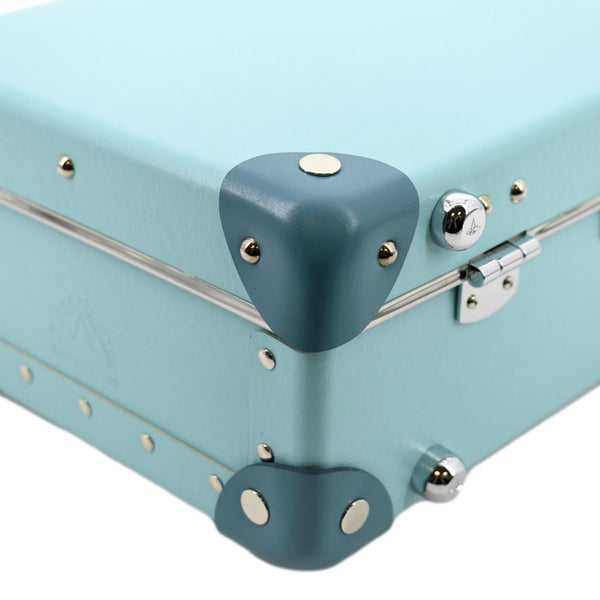 TIFFANY & CO Globe Trotter Leather Trunk Shoulder Bag Blue