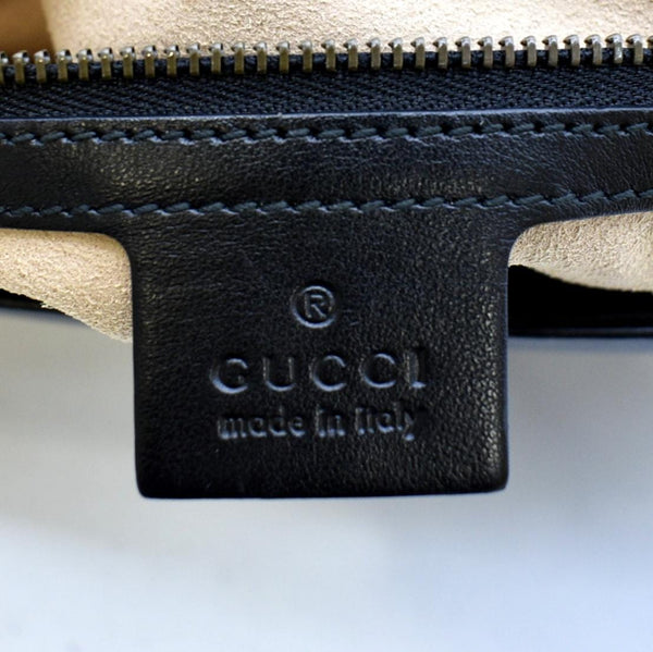 GUCCI GG Marmont Small Matelasse Leather Crossbody Bag Black 443497