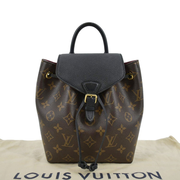 LOUIS VUITTON Montsouris BB Monogram Canvas Backpack Black