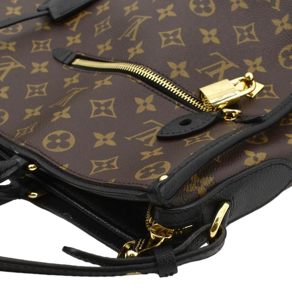 Louis Vuitton Popincourt MM Monogram Shoulder Bag in Brown/Noir Color - Top Left
