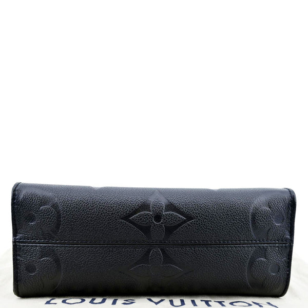 LOUIS VUITTON Onthego PM Monogram Empreinte Tote Shoulder Bag Black