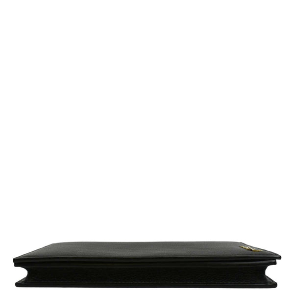 YVES SAINT LAURENT Flap Leather Wallet Black