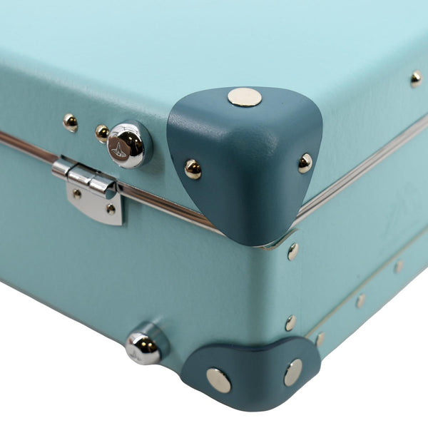 TIFFANY & CO Globe Trotter Leather Trunk Shoulder Bag Blue