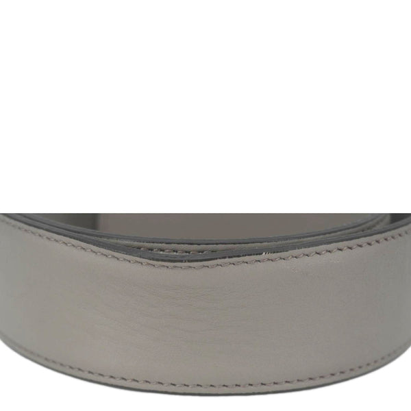 GUCCI Interlocking G Leather Belt Size 85.34 Gray 546386
