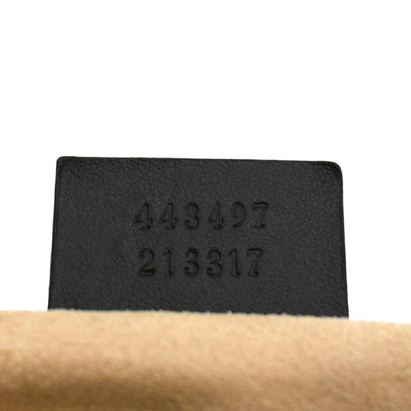 GUCCI GG Marmont Small Matelasse Leather Crossbody Bag Black 443497