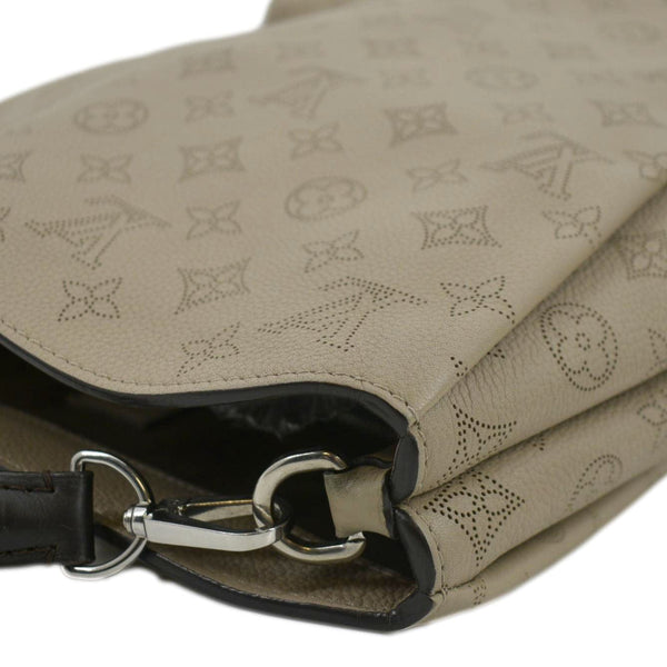 LOUIS VUITTON Babylone Mahina Calfskin Leather Shoulder Bag Galet