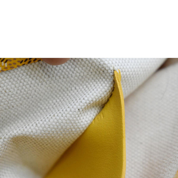 GOYARD Plumet Canvas Shoulder Bag Yellow