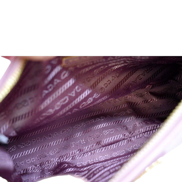 PRADA Re-Edition 2005 Suffiano Leather Shoulder Bag Rose Pink