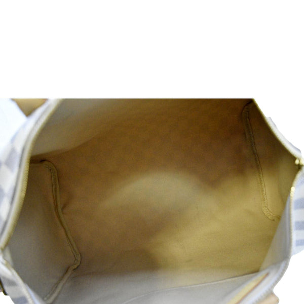 LOUIS VUITTON Speedy 35 Damier Azur Satchel Bag White