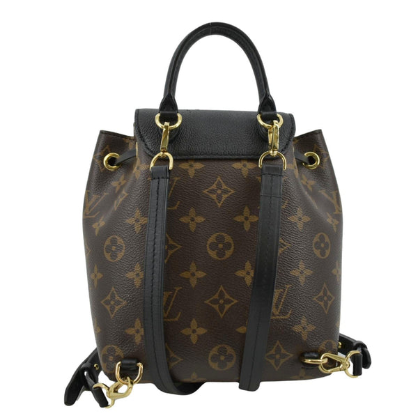 LOUIS VUITTON Montsouris BB Monogram Canvas Backpack Black