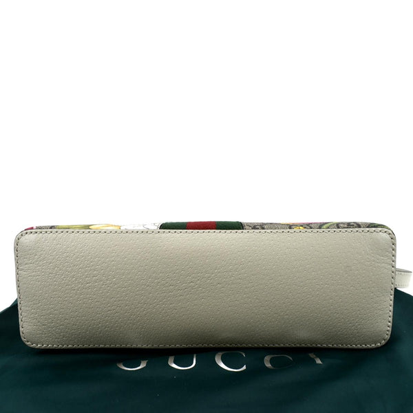 GUCCI Ophidia Flora Small Supreme Canvas Shoulder Bag Beige 499621