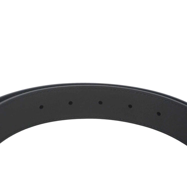 GUCCI GG Buckle Marmont Thin Leather Belt Size 90.36 Black 414516