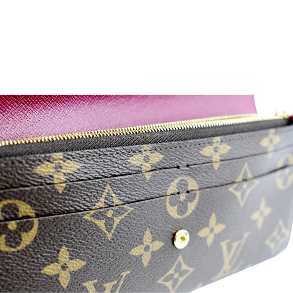 Louis Vuitton Emilie Monogram Canvas Wallet - Sections