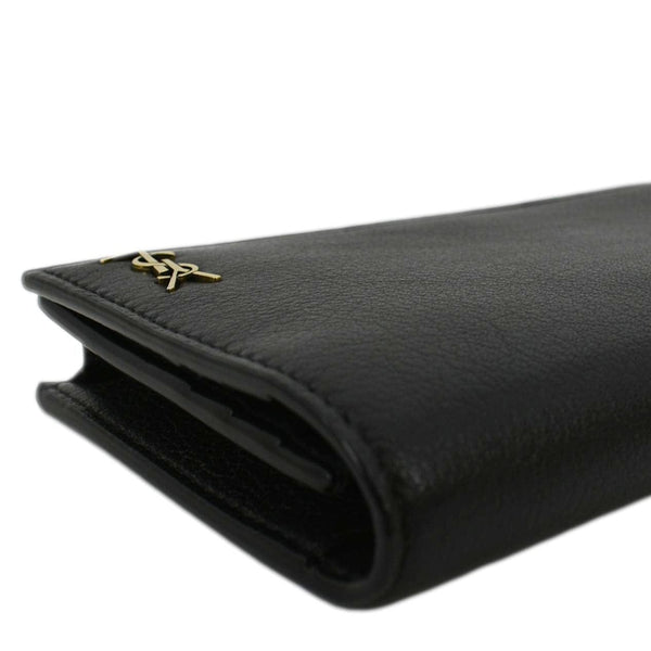 YVES SAINT LAURENT Flap Leather Wallet Black
