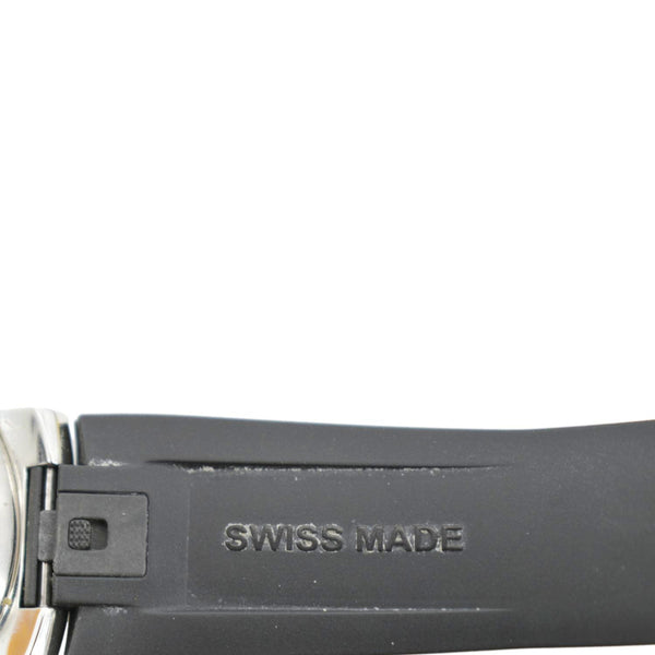 LOUIS VUITTON Icon Tambour Damier Graphite Rubber Strap Watch 41.5mm Black