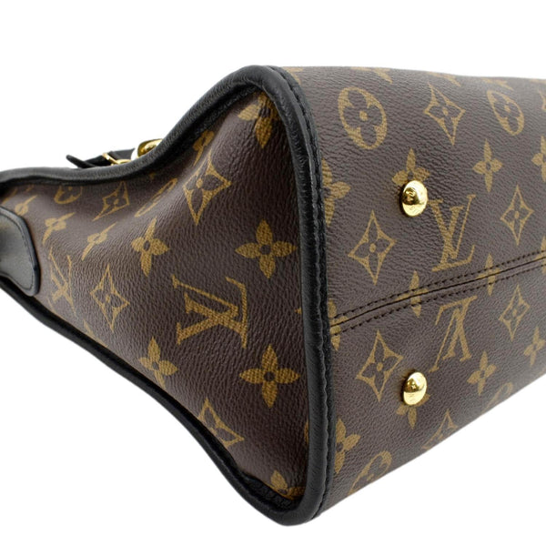 Louis Vuitton Popincourt MM Monogram Shoulder Bag in Brown/Noir Color - Bottom Left