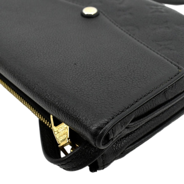 LOUIS VUITTON Twice Pochette Monogram Empreinte Crossbody Bag Black