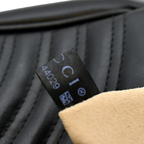 GUCCI GG Marmont Small Matelasse Leather Crossbody Bag Black 443497