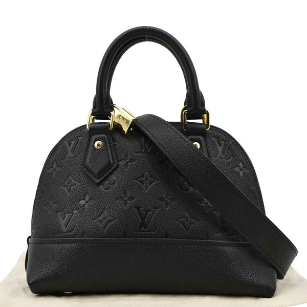 LOUIS VUITTON Neo Alma BB Monogram Empreinte Crossbody Bag Black