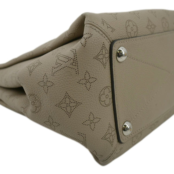 LOUIS VUITTON Babylone Mahina Calfskin Leather Shoulder Bag Galet