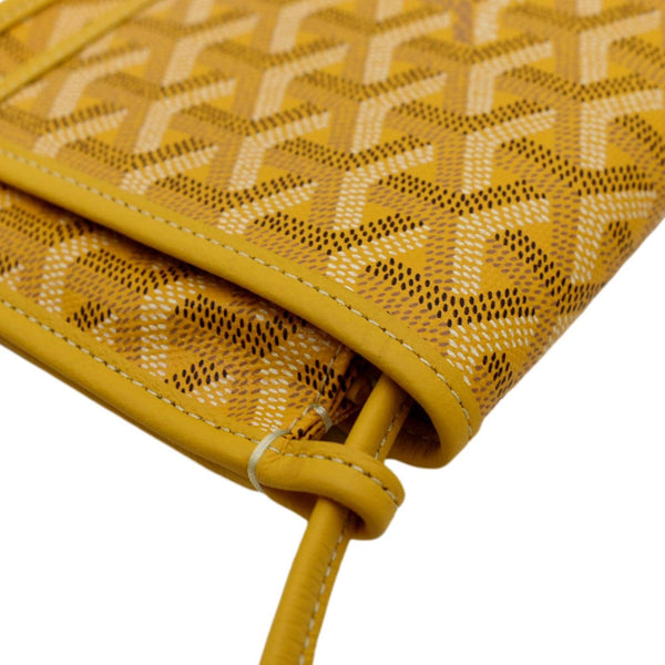 GOYARD Plumet Canvas Shoulder Bag Yellow