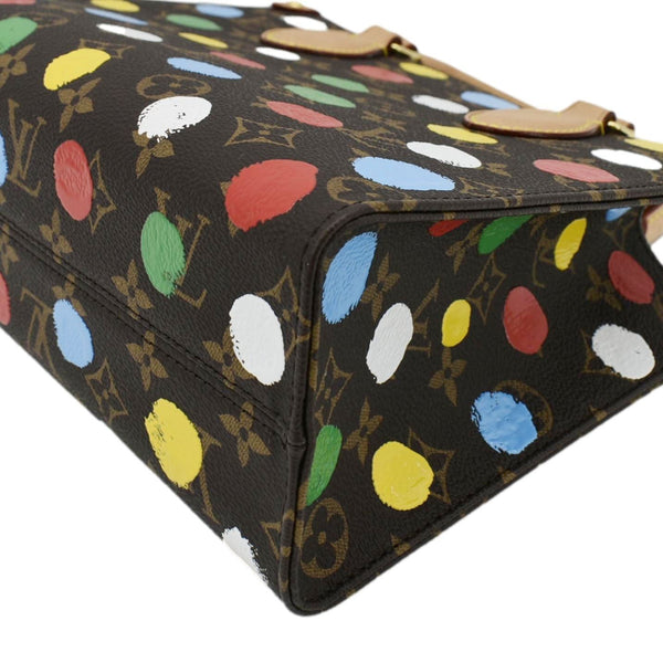 LOUIS VUITTON Onthego PM Yayoi Kusama Dots Monogram Canvas Shoulder Bag Multicolor