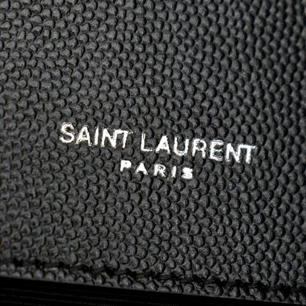 YVES SAINT LAURENT Kate Medium Grain De Poudre Leather Crossbody Bag Black