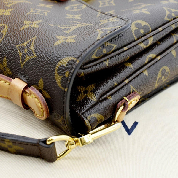 LOUIS VUITTON Metis Pochette Monogram Canvas Crossbody Bag Brown
