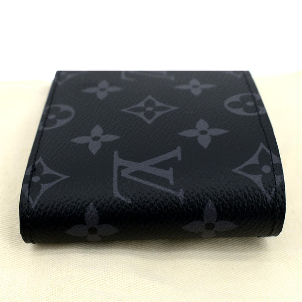 LOUIS VUITTON Monogram Eclipse Canvas Multiple Wallet Black/Grey