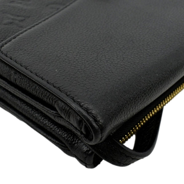 LOUIS VUITTON Twice Pochette Monogram Empreinte Crossbody Bag Black