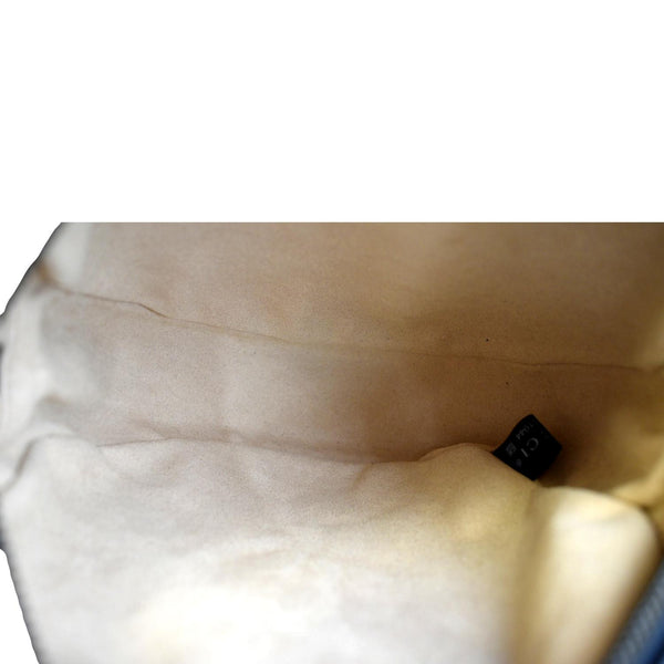 GUCCI GG Marmont Mini Round Leather Crossbody Bag Black 550154