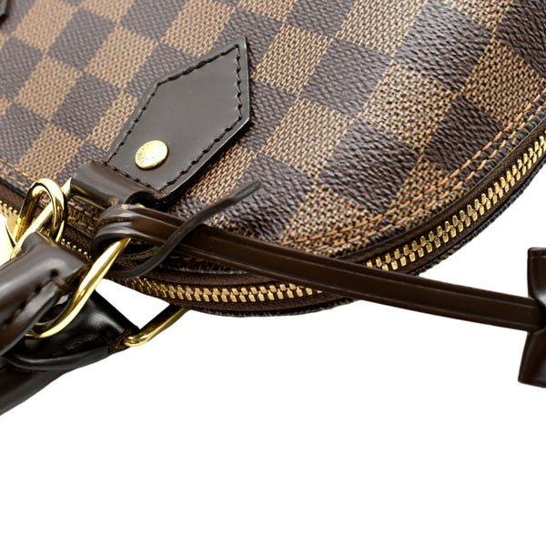 LOUIS VUITTON Alma BB Damier Ebene Satchel Crossbody Bag Brown