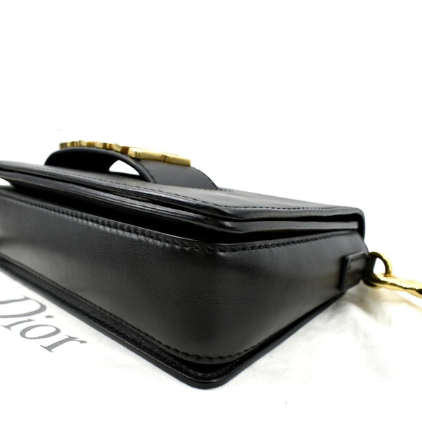 CHRISTIAN DIOR Dio(r)evolution Flap Calfskin Crossbody Bag Black